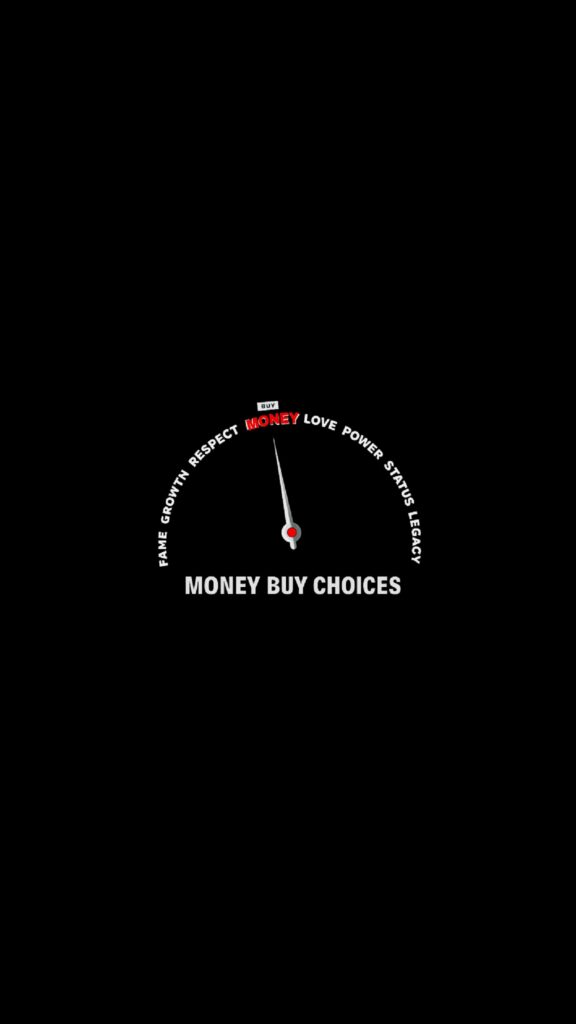 Choices Meter illustration on black background - Dark Rich Mindset Wallpaper,Billionaire mindset wallpaper,