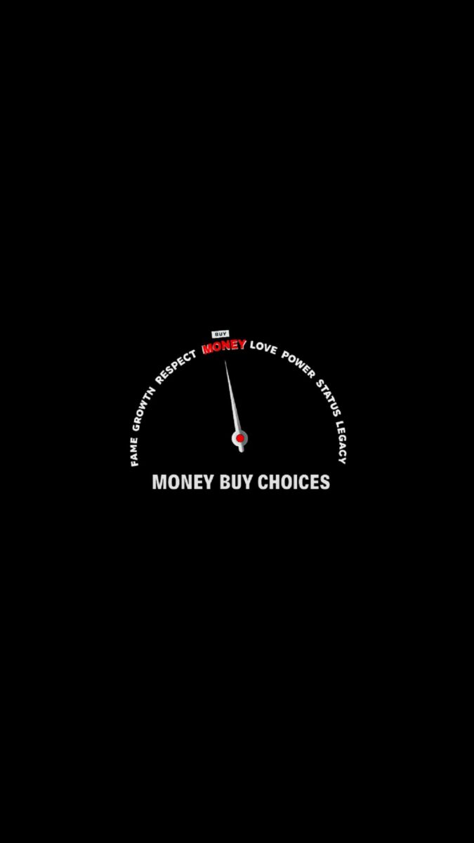 Choices Meter illustration on black background - Dark Rich Mindset Wallpaper,Billionaire mindset wallpaper,