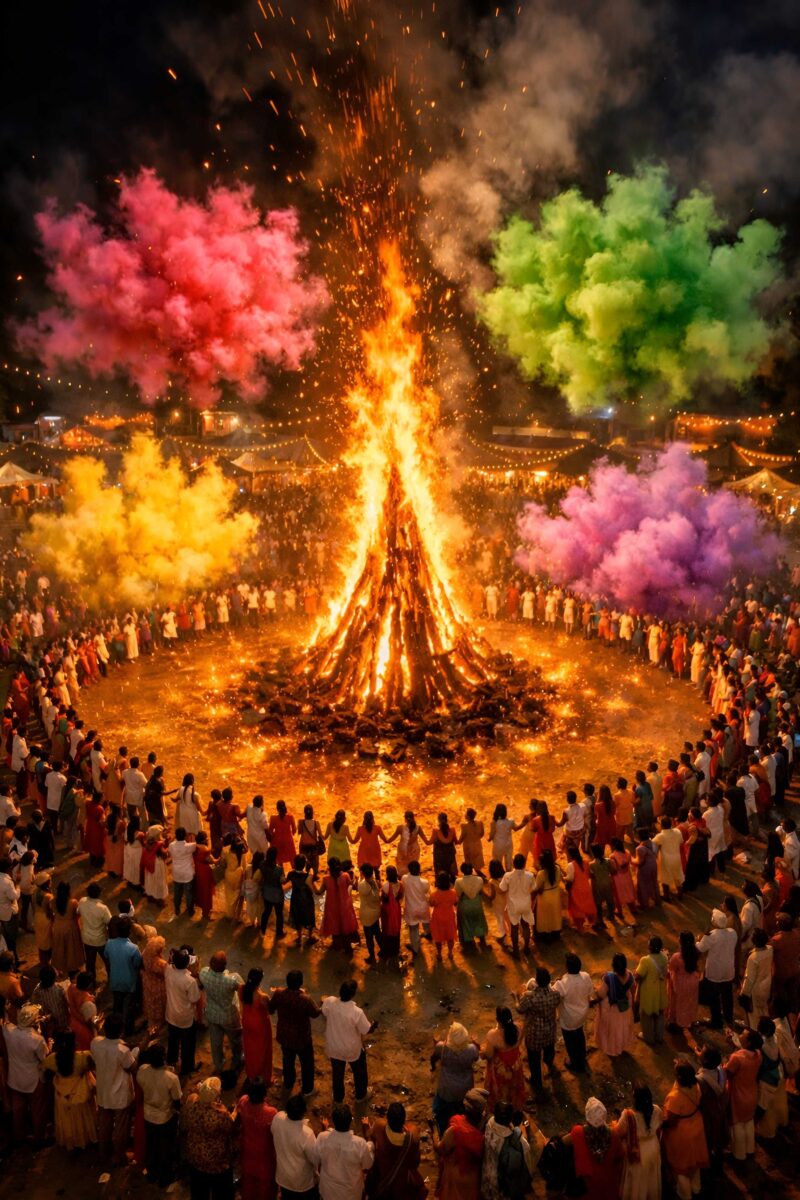 Holika dahan festival celebration. This image are best for the "holika dahan images" and "holika wallpaper".