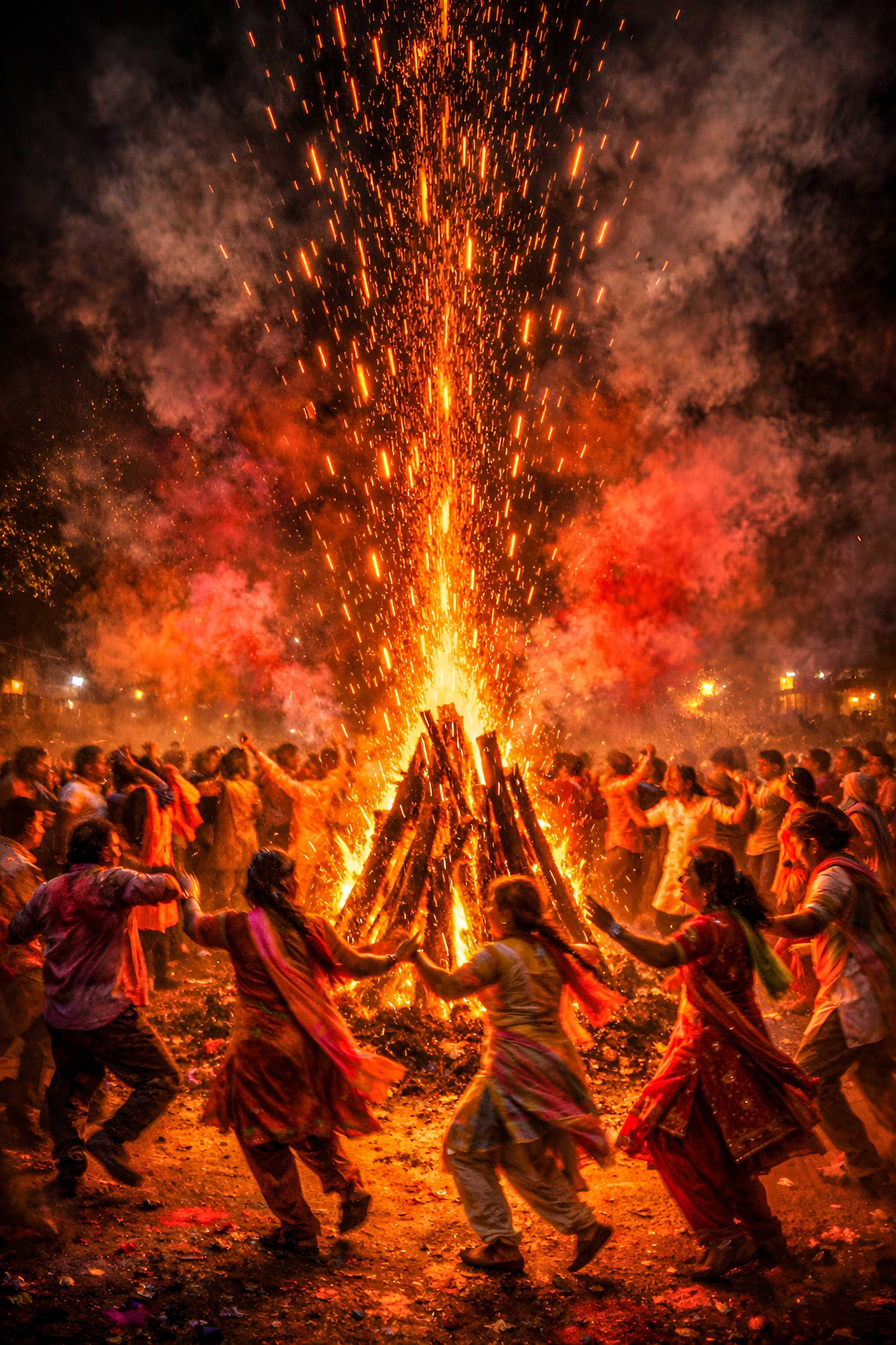 Holika dahan festival celebration. This image are best for the "holika dahan images" and "holika dahan photo".