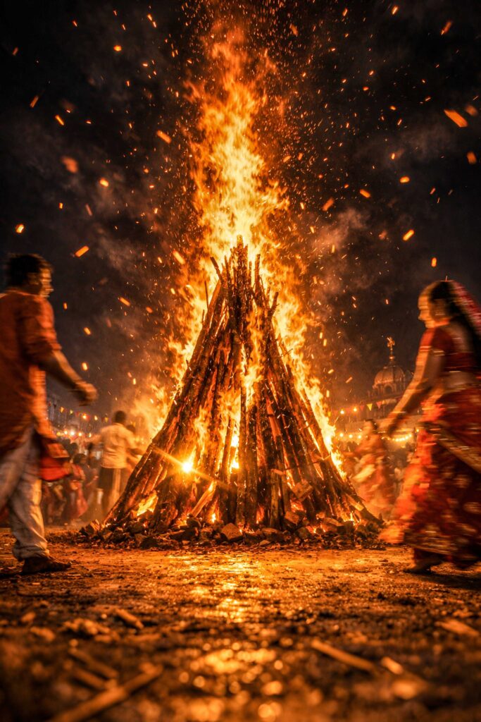 Holika dahan festival celebration. This image are best for the "holika dahan images" and "holika dahan photo".