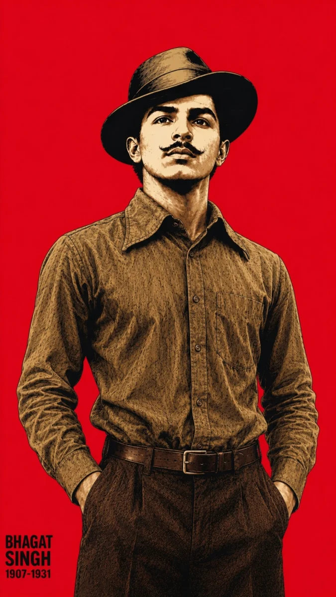 Bhagat Singh HD Wallpaper | Standing Portrait Photo HD